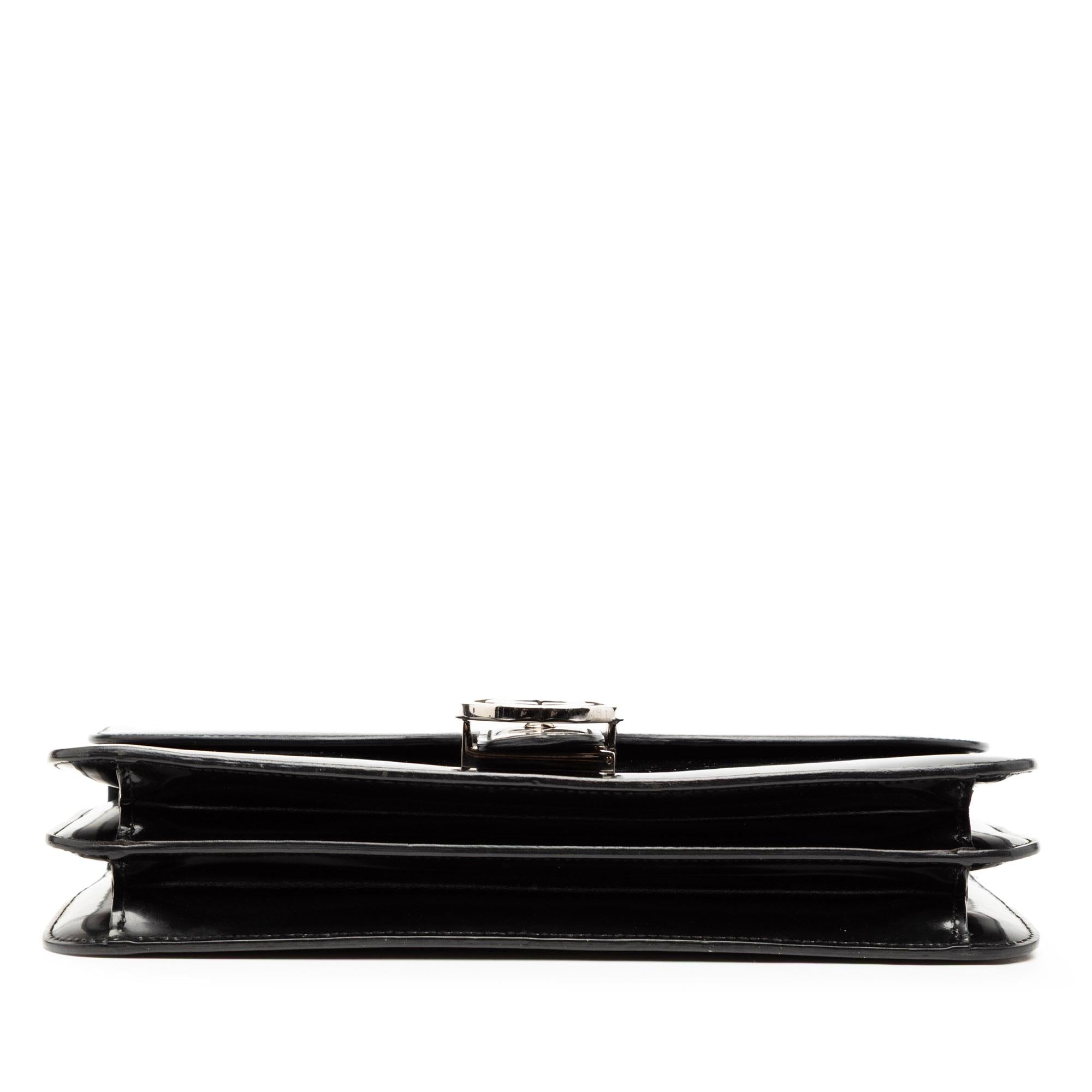 Gucci Medium Patent Dollar Interlocking G Crossbody