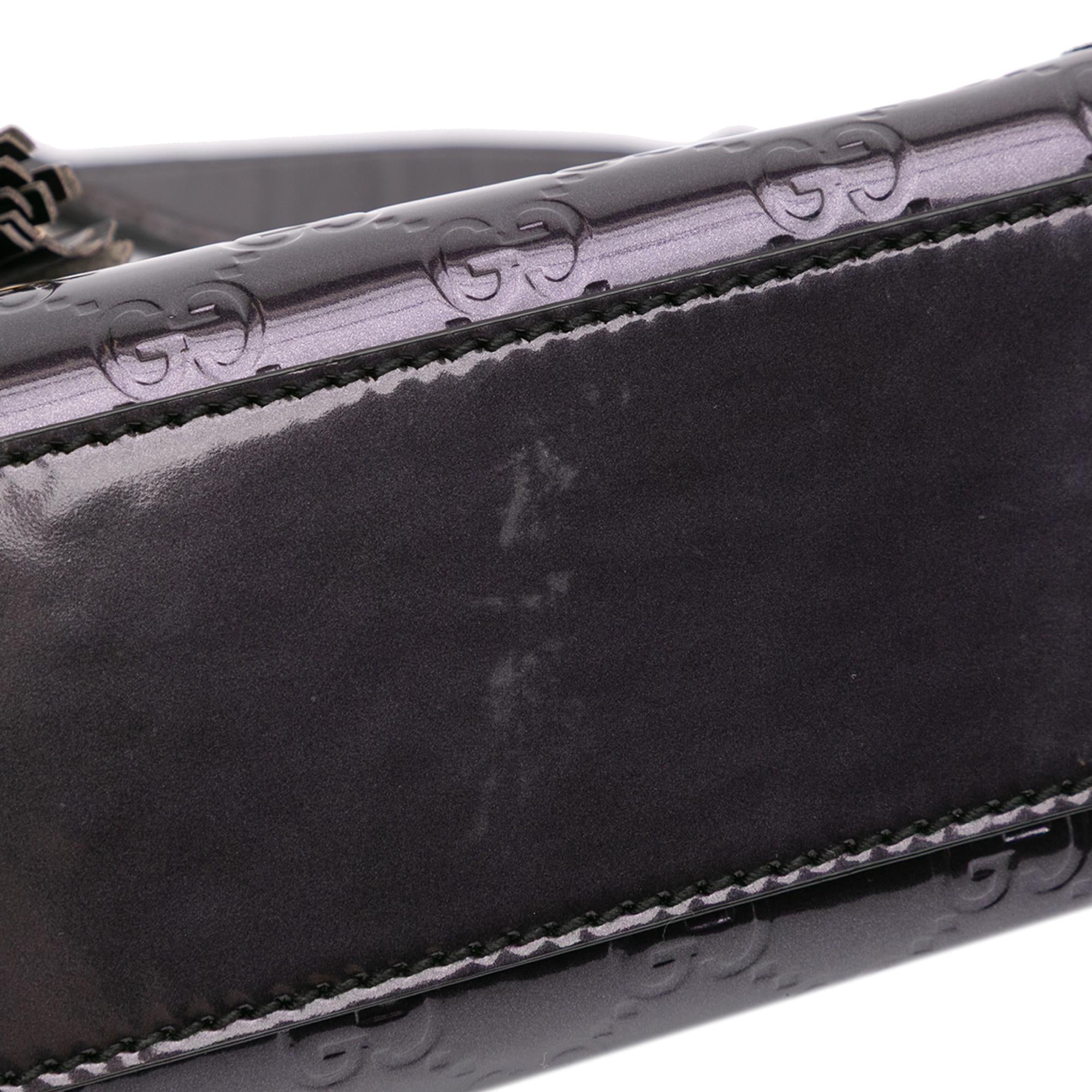 Gucci Medium Patent Guccissima Emily Shoulder Bag