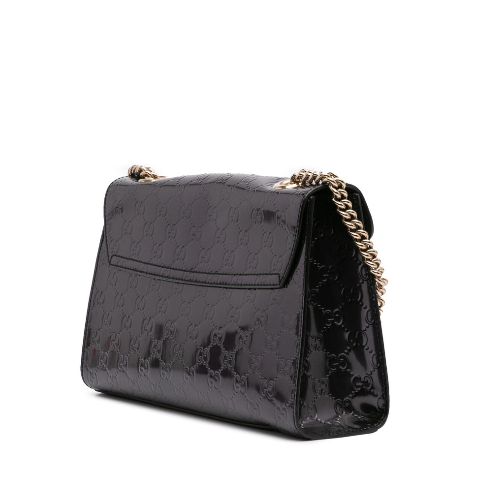 Gucci Medium Patent Guccissima Emily Shoulder Bag