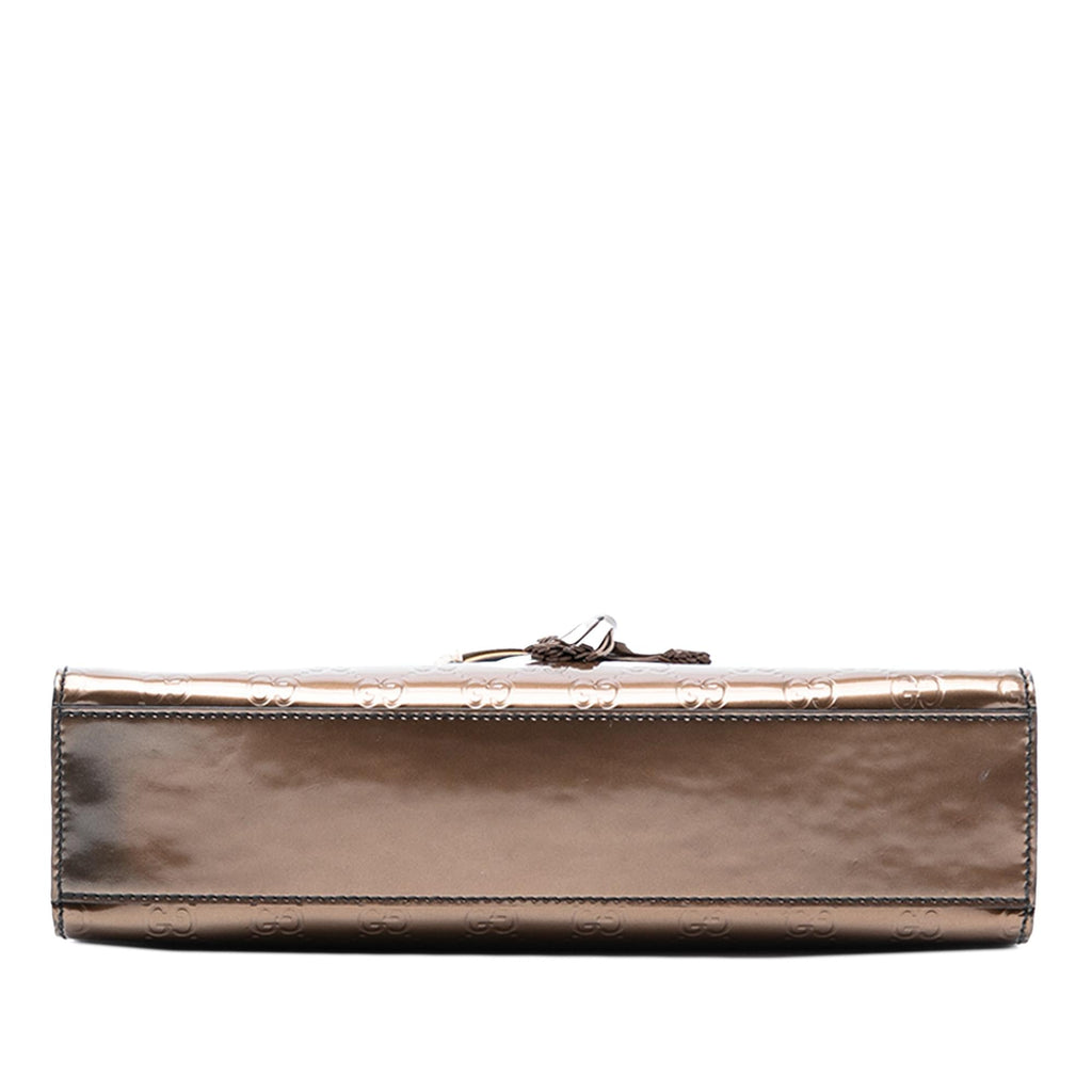 Gucci Medium Patent Guccissima Emily Shoulder Bag