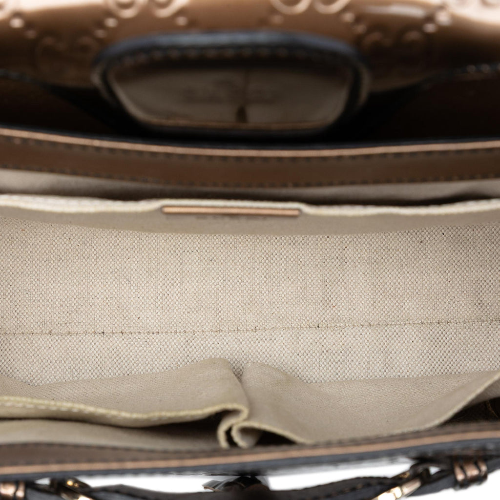 Gucci Medium Patent Guccissima Emily Shoulder Bag