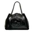 Gucci Medium Patent Shearling Soho Chain Tote (SHG-dATtOX)