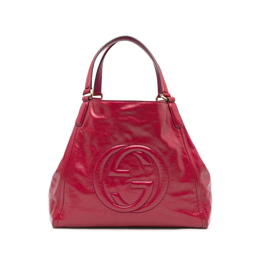 Gucci Medium Patent Soho Cellarius Tote (SHG-waNM3Q)