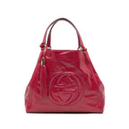 Gucci Medium Patent Soho Cellarius Tote (SHG-waNM3Q)