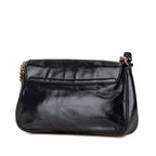 Gucci Medium Patent Soho Chain Flap Crossbody (SHG-HA9Vt3)