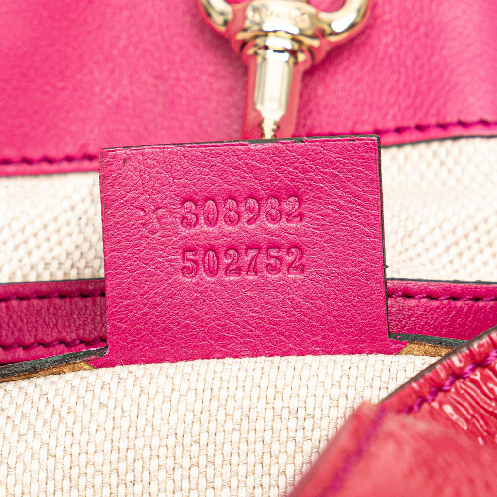 Gucci Medium Patent Soho Chain Tote