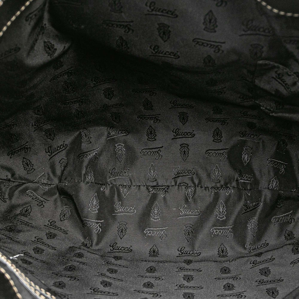 Gucci Medium Patent Web Britt Satchel