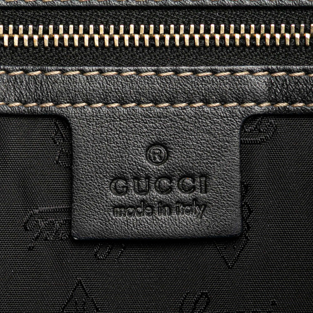 Gucci Medium Patent Web Britt Satchel