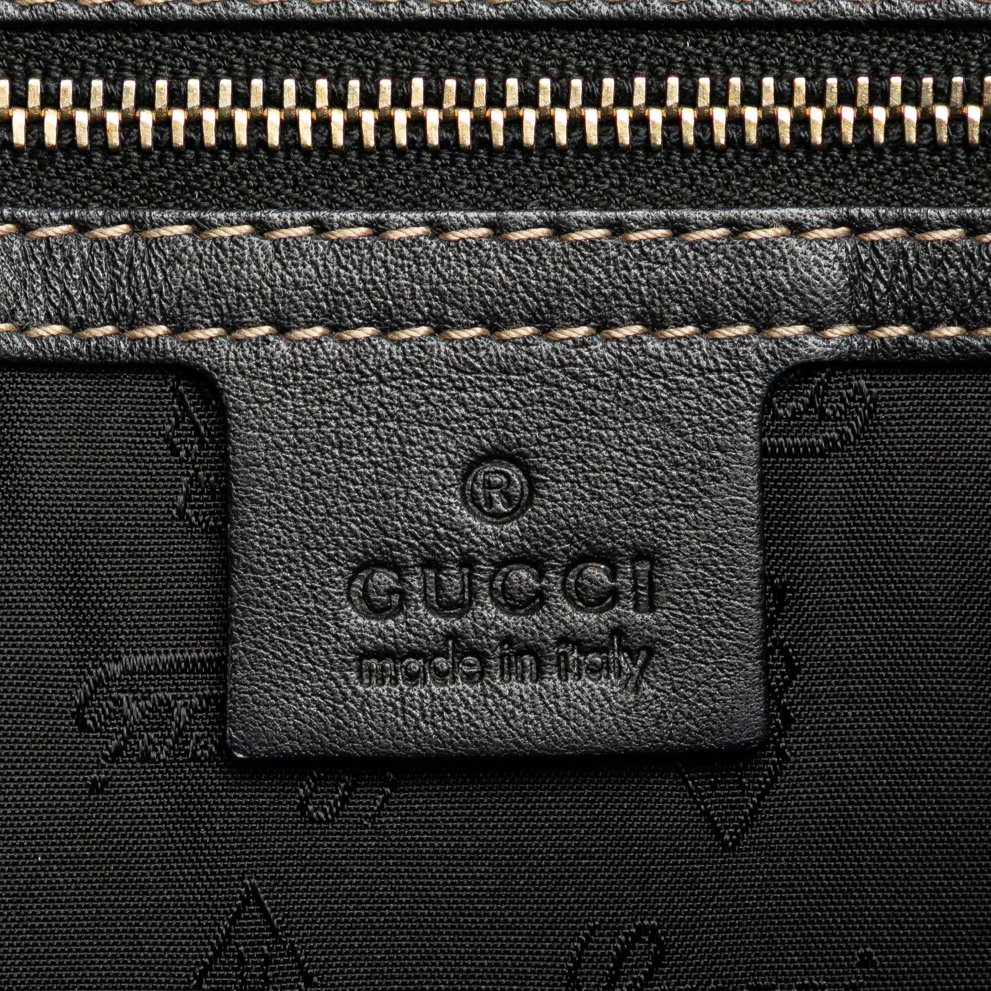 Gucci Medium Patent Web Britt Satchel