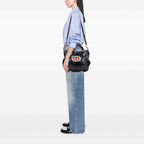 Gucci Medium Patent Web Britt Satchel