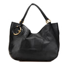 Gucci Medium Pebbled Calfskin Twill Tote