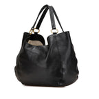 Gucci Medium Pebbled Calfskin Twill Tote
