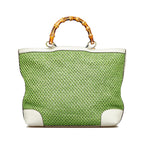 Gucci Medium Raffia Bamboo Shopper Tote (SHG-Po0R3i)
