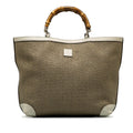 Gucci Medium Raffia Bamboo Shopper Tote (SHG-lv32Tc)