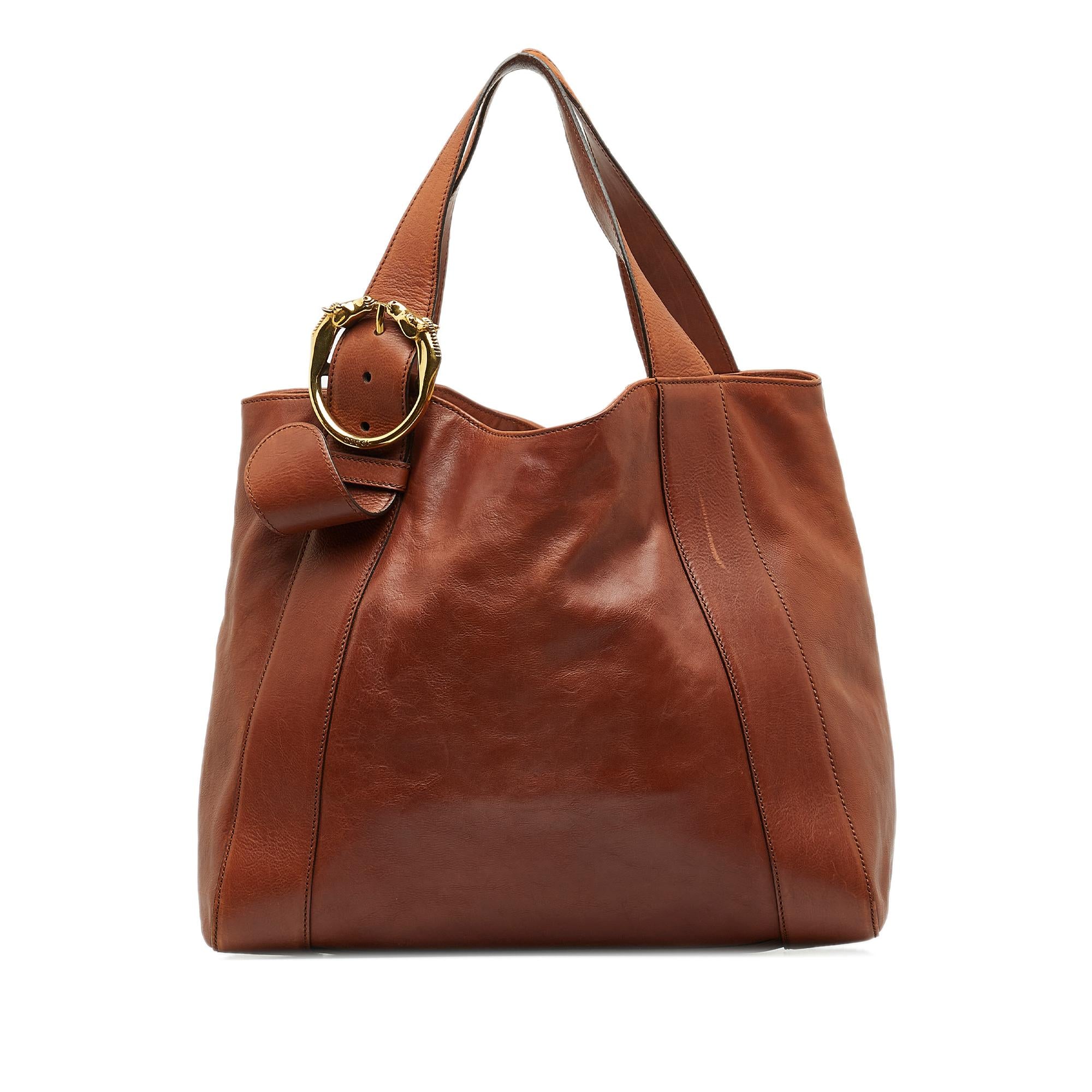 Gucci Medium Ribot Horse Head Tote Bag (SHG-4pAauu)