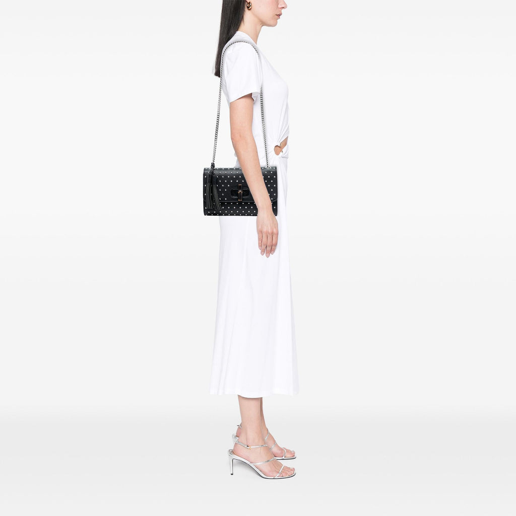 Gucci Medium Studded Leather Miss Bamboo Crossbody