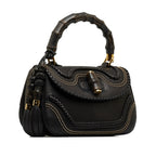 Gucci Medium Studded New Bamboo Tassel Satchel (SHG-LOkrtI)