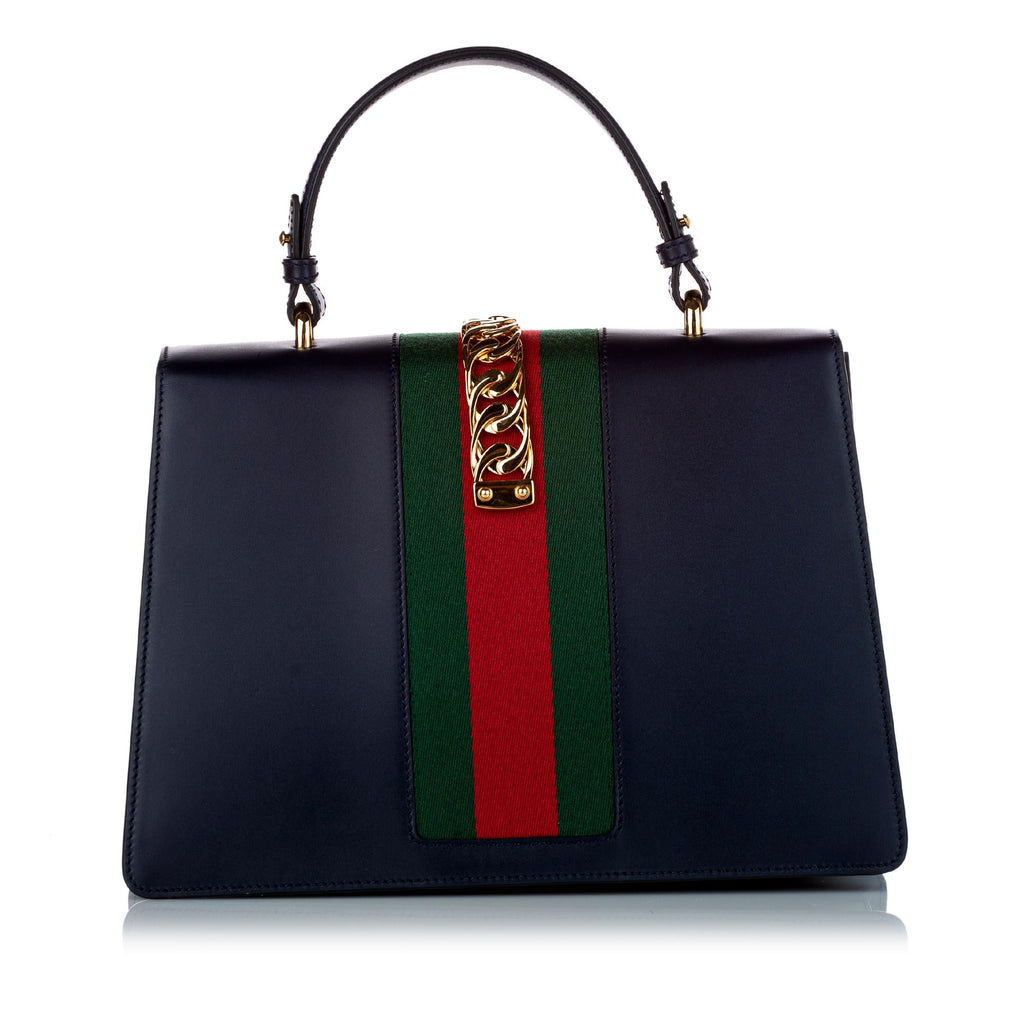 Gucci Medium Sylvie Leather Satchel (SHG-25632)