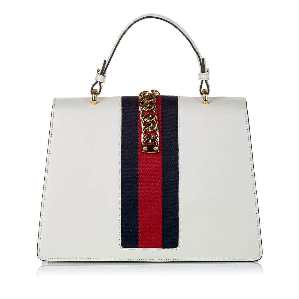 Gucci Medium Sylvie Leather Satchel (SHG-30400)