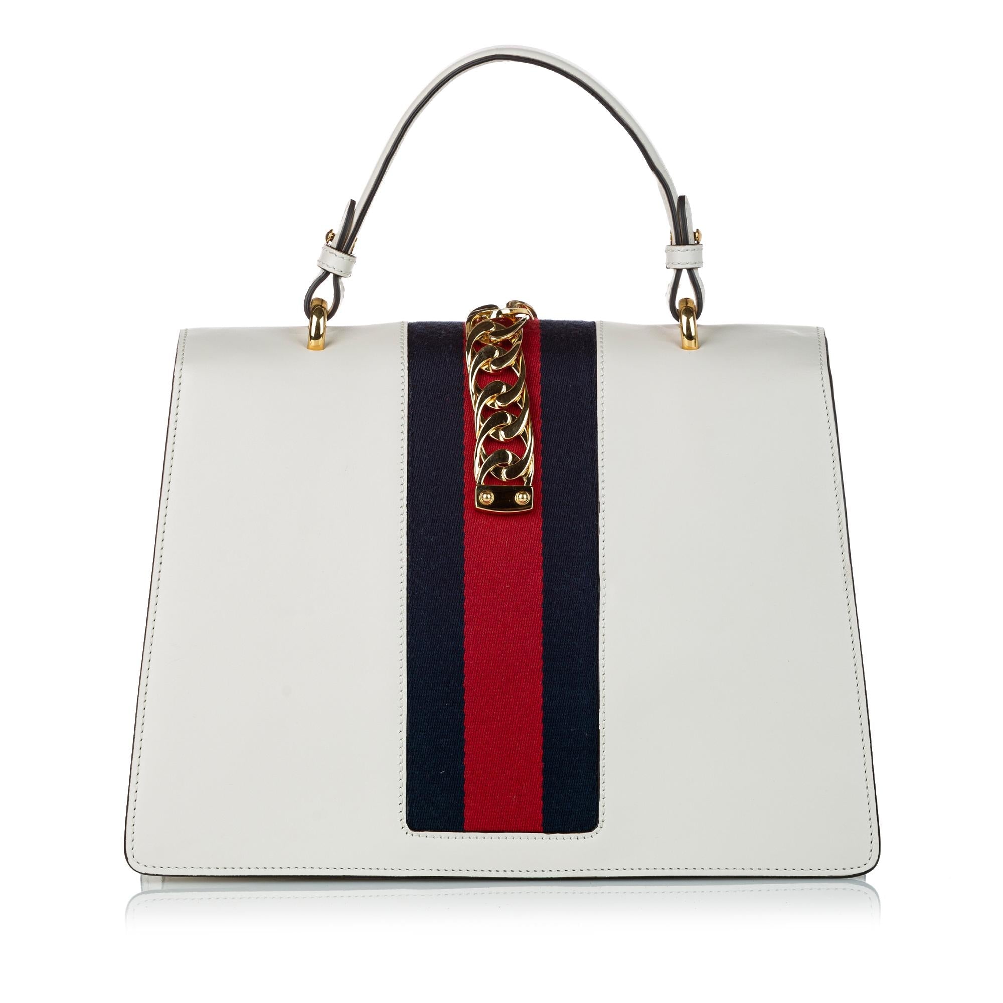 Gucci Medium Sylvie Leather Satchel (SHG-30400)
