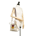Gucci Medium Web Linea Butterfly Totem Satchel (SHG-31390)