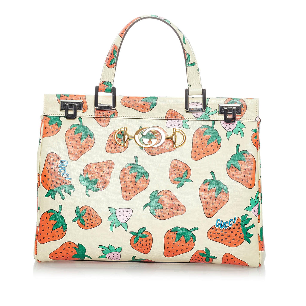 Gucci Medium Zumi Leather Satchel (SHG-Ty32Uv)