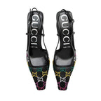 Gucci Mesh Crystal GG Slingback Pumps - Size 7 / 37