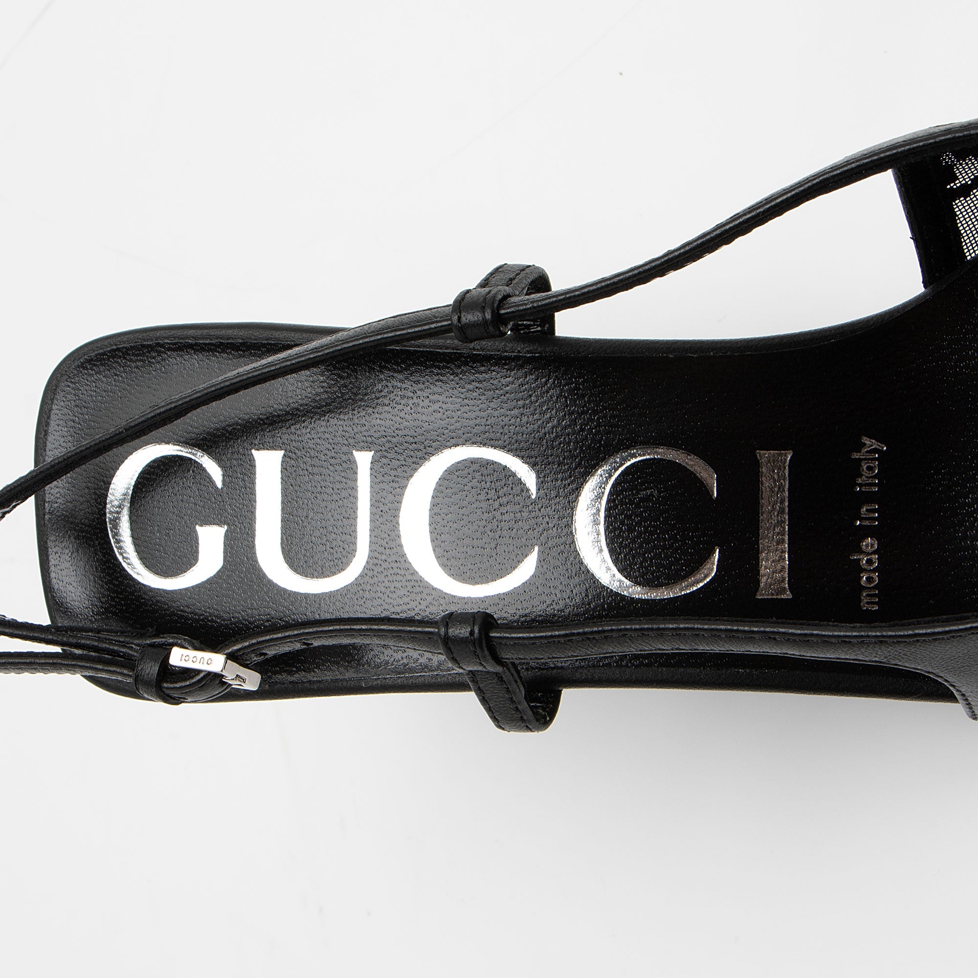 Gucci Mesh Crystal GG Slingback Pumps - Size 7 / 37