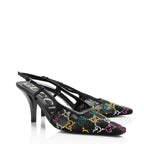 Gucci Mesh Crystal GG Slingback Pumps - Size 7 / 37