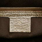 Gucci Metal Bamboo GG Canvas Handbag (SHG-25640)