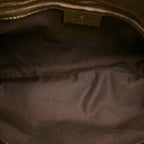 Gucci Metal Bamboo GG Canvas Handbag (SHG-25640)