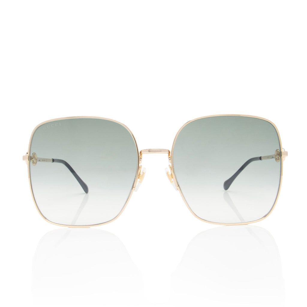 Gucci Horsebit Oversize Square Sunglasses (SHF-8FFvxU)
