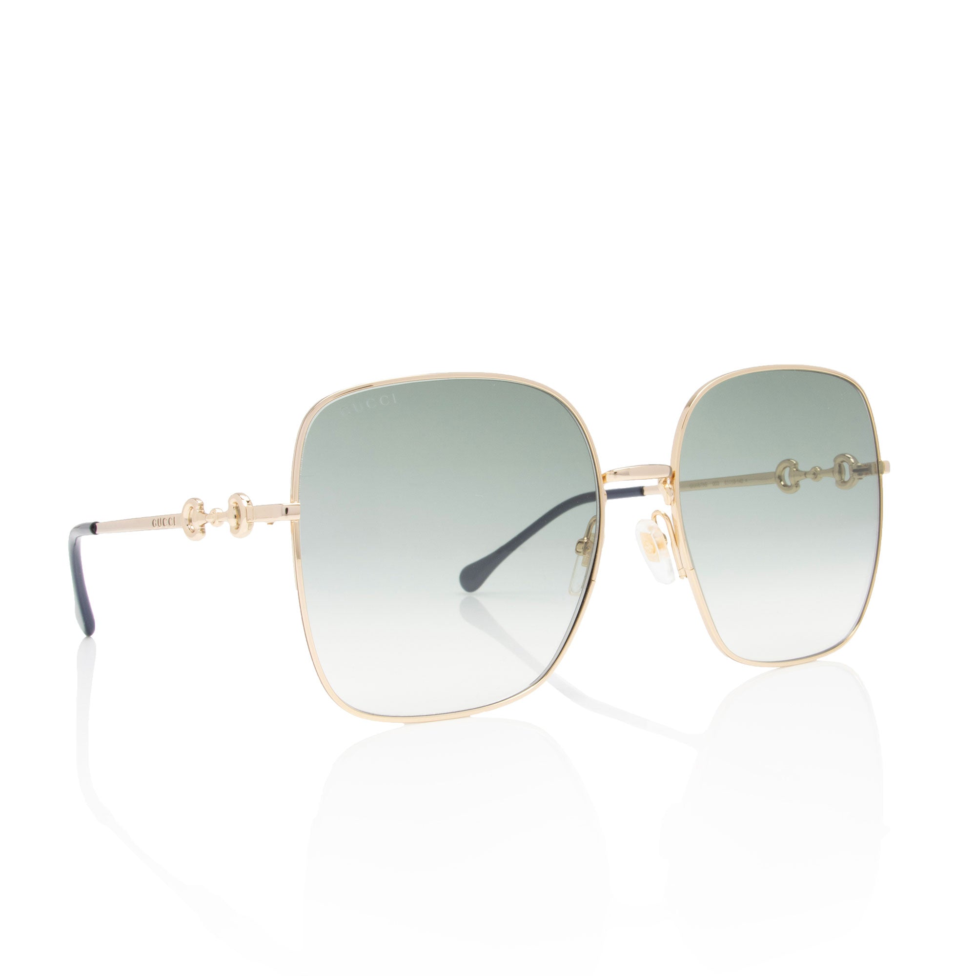 Gucci Horsebit Oversize Square Sunglasses (SHF-8FFvxU)