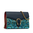 Gucci Metallic Brocade Dionysus Wallet on Chain (SHG-ob4a3q)