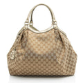 Gucci Metallic GG Canvas Sukey Large Tote