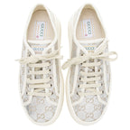 Gucci Metallic GG Canvas Tennis 1977 Platform Sneakers - Size 10 / 40