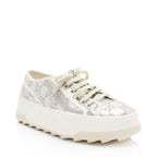 Gucci Metallic GG Canvas Tennis 1977 Platform Sneakers - Size 10 / 40