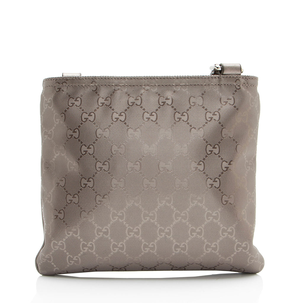 Gucci Metallic GG Imprime Flat Messenger