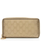 Gucci Metallic GG Imprime Zip Around Wallet (SHF-Q4BvCG)