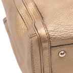 Gucci Metallic Grained Leather Bella Tote