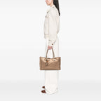 Gucci Metallic Grained Leather Bella Tote