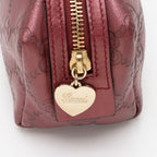 Gucci Metallic Guccissima Leather Cosmetic Case (SHF-GVRdPQ)
