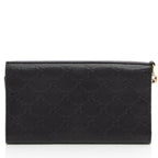 Gucci Metallic Guccissima Leather Bree Continental Wallet (SHF-hnueDV)