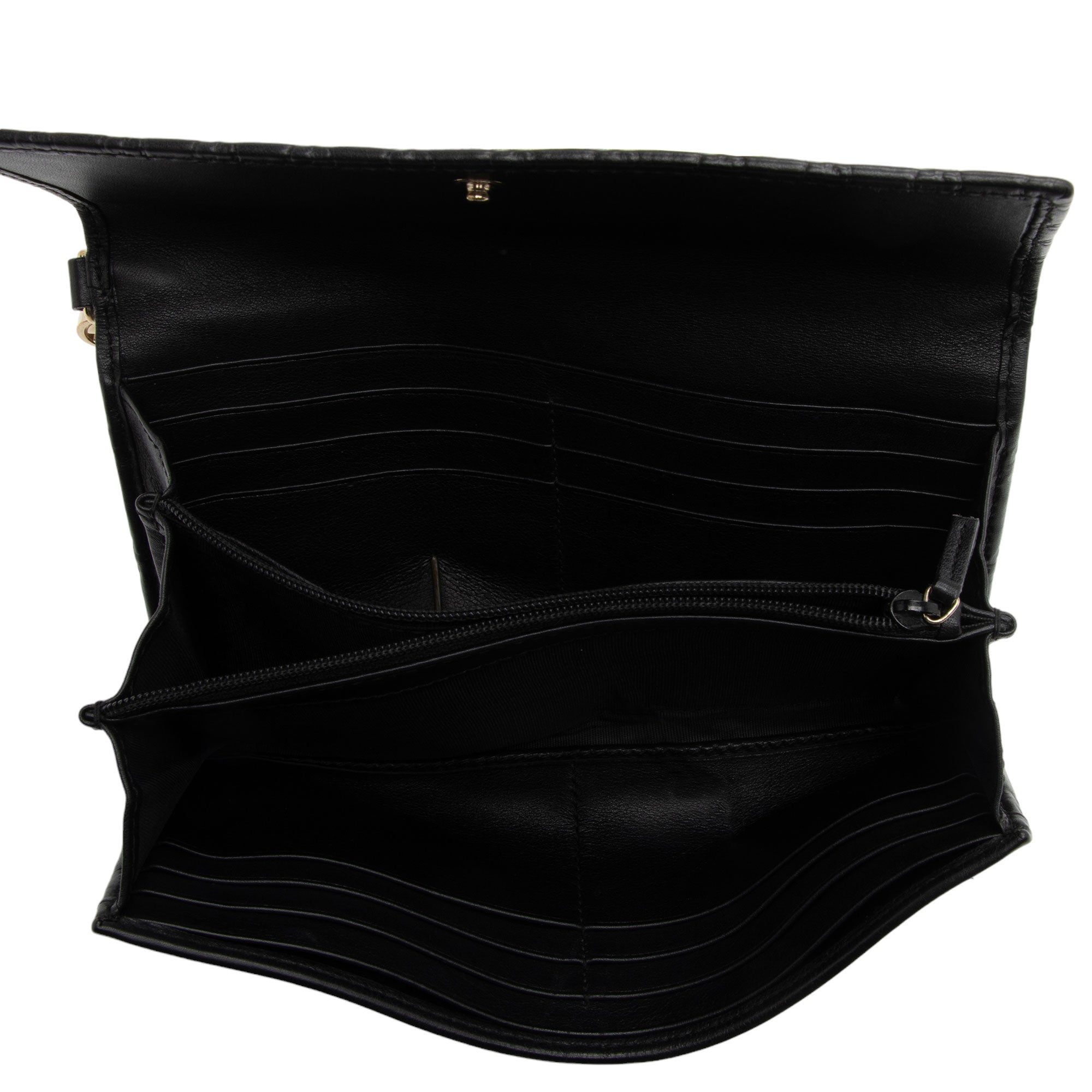 Gucci Metallic Guccissima Leather Bree Continental Wallet (SHF-hnueDV)