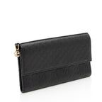 Gucci Metallic Guccissima Leather Bree Continental Wallet (SHF-hnueDV)