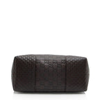 Gucci Metallic Guccissima Leather Bree Fold Over Tote (SHF-bHARYI)