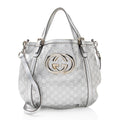 Gucci Metallic Guccissima Leather Britt Tote