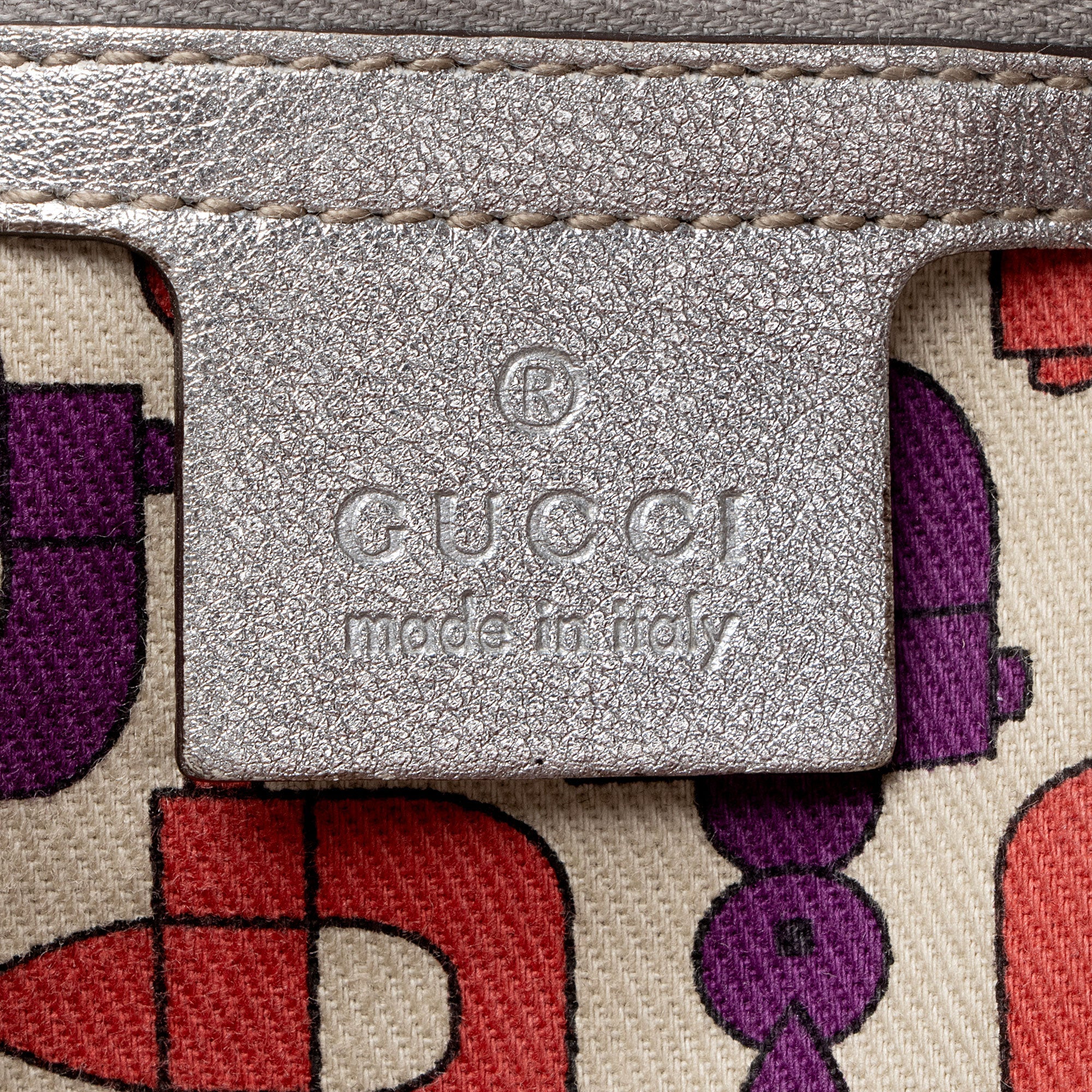 Gucci Metallic Guccissima Leather Britt Tote