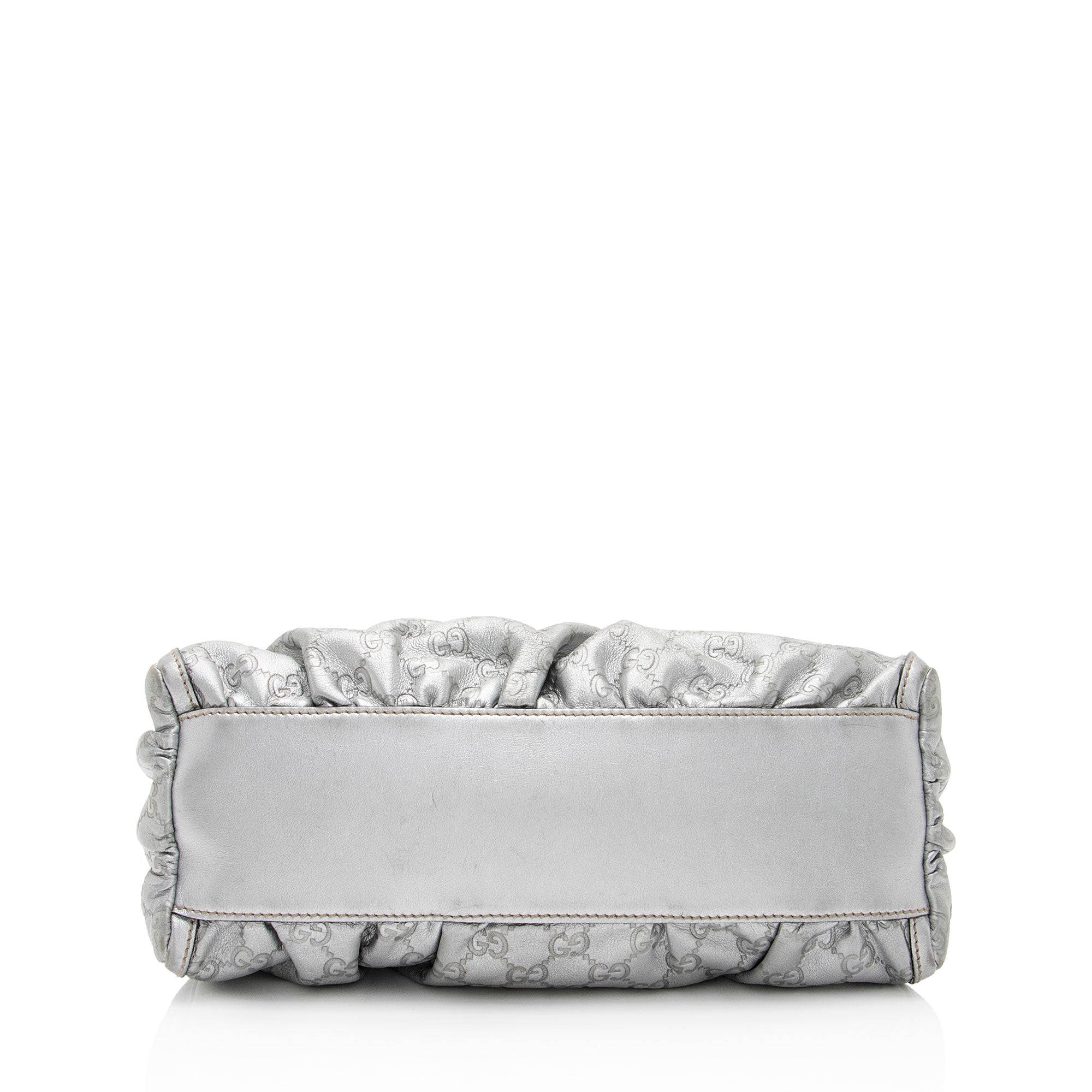 Gucci Metallic Guccissima Leather D Ring Small Hobo (SHF-KWHGdg)
