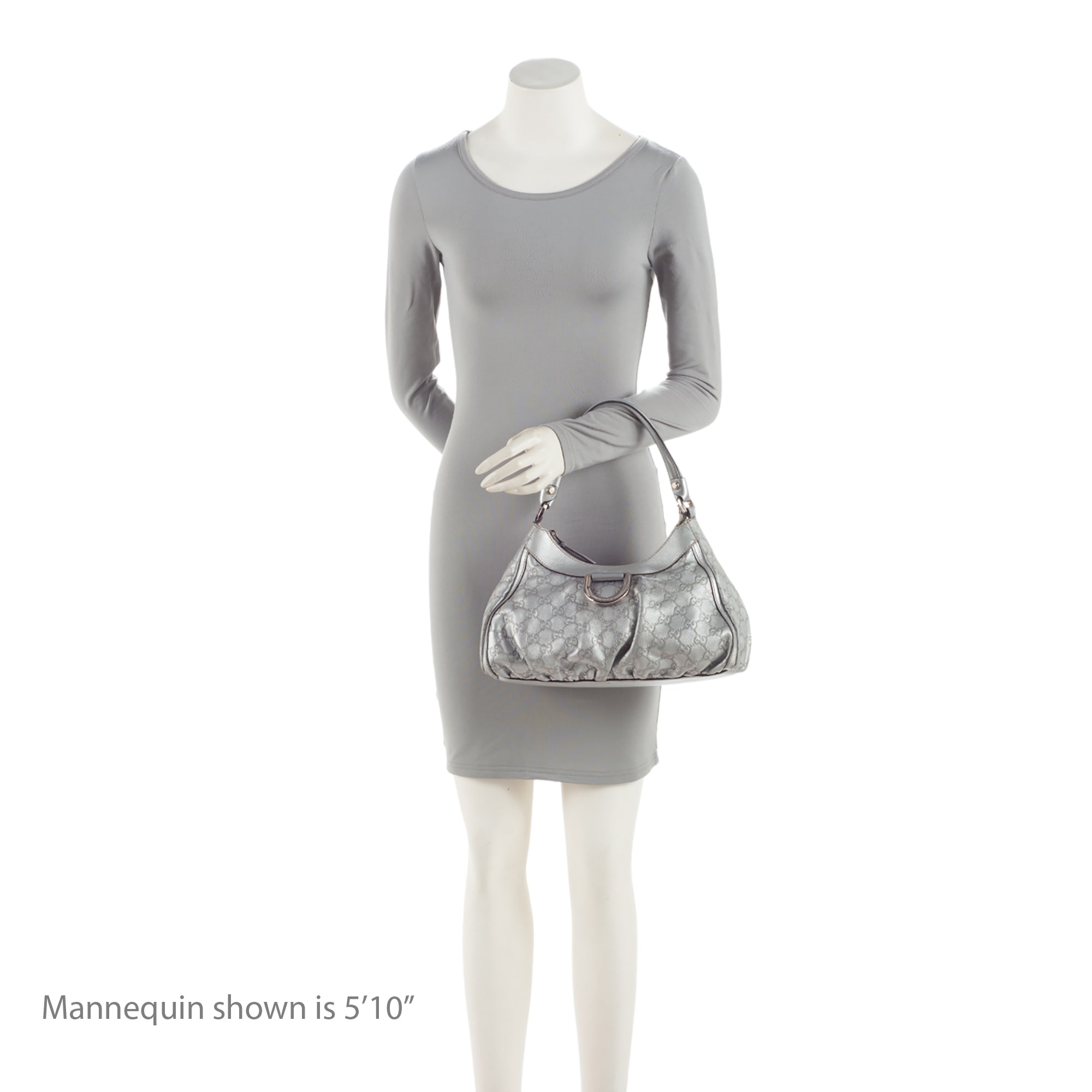 Gucci Metallic Guccissima Leather D Ring Small Hobo (SHF-KWHGdg)